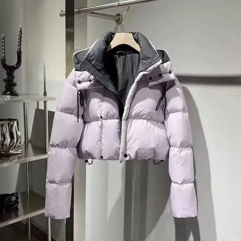 Women's Down Cotton Padded Jacket 2025 Casual Versatile Fashion Female Winter Parka Coat Simple High-End Short Ladies Outerwear