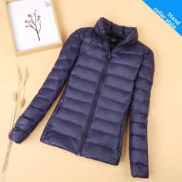 Lightweight Ultra-Thin down Cotton Jacket Women's Short Style Korean Version Autumn Winter New Fashion Slim Fit Large Size Coat