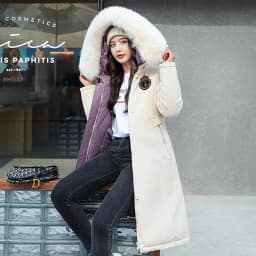 Double Sided Wearing Parker 2026 Winter New Women's Down Cotton Jacket Big Fur Collar Hooded Coat Female Thicken Parka Overcoat