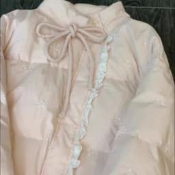 Pink Bow Knot Tied Cotton Jaet Women's Winter Faion High-End Feel Patchwork Coat Long Sve f High Collar Single Button