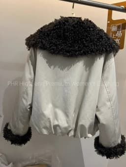Neploe Moda Europe New Winter Parkas Fur Turn-down Collar Warm Thicked Women Clothing Loose Short Lambswool Minority Crop Tops