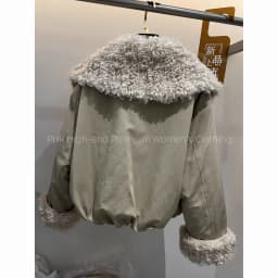 Neploe Moda Europe New Winter Parkas Fur Turn-down Collar Warm Thicked Women Clothing Loose Short Lambswool Minority Crop Tops