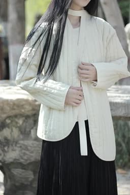 UMI MAO Cotton Linen Coat Women's 2023 Winter Vintage Literature Zen Cool Style Warm Lace Up Warm Cotton Jacket Femme