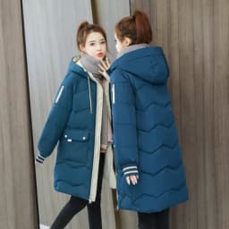 2023 Winter Women Jacket Coats Long Parkas Female Down cotton Hooded Overcoat Thick Warm Jackets Windproof Casual Student Coat