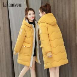 2023 Winter Women Jacket Coats Long Parkas Female Down cotton Hooded Overcoat Thick Warm Jackets Windproof Casual Student Coat