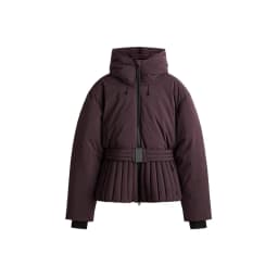 Fashion Cotton Belt Jacket Women Thicken Pleated Long Sleeve Stand Collar Zippers Female Outwear 2026 Winter Lady Ski Coats
