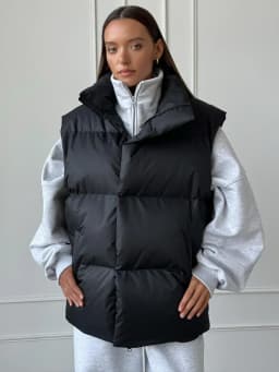 Bornladies Women's Cotton Vest Jacket Autumn Winter Thicken Warm Loose Casual Vest Parkas Jacket Sleeveless Cotton Clothing