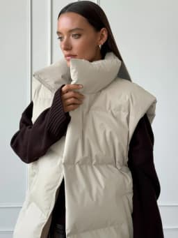 Bornladies Women's Cotton Vest Jacket Autumn Winter Thicken Warm Loose Casual Vest Parkas Jacket Sleeveless Cotton Clothing