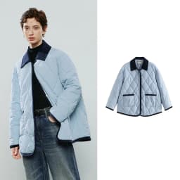 TOYOUTH Women Cotton Coats 2025 Winter NewAsymmetric Contrast Color Spliced Retro Diamond Check Warm Loose Padded Jacket
