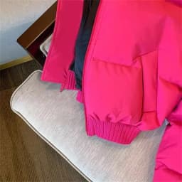 2025 Winter New Cotton Jacket for Women's Niche Ins Breadwear Large Collar Thickened Cotton Jacket Short Cotton Jacket