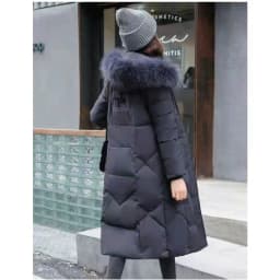 2023 Long Parkas Women Winter Coats Long Sleeve Down Cotton Cotton Jacket Slim Warm Lace-up Jackets Casual Coats