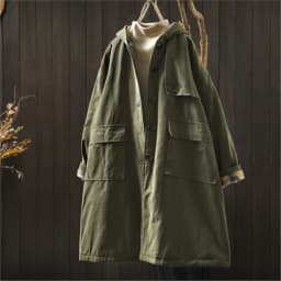 Johnature Women Vintage Hooded Button Parkas Plus Cotton Winter Coats Solid Color Patchwork Pockets 2025 New Warm Long Parkas