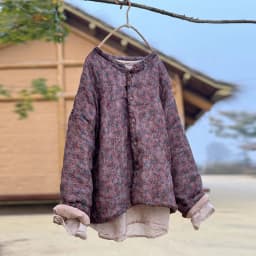 Johnature Women Chinese Style Ramie Parkas O-Neck Long Sleeve Button Coats 2025 Winter New Vintage Women Parkas