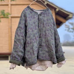 Johnature Women Chinese Style Ramie Parkas O-Neck Long Sleeve Button Coats 2025 Winter New Vintage Women Parkas