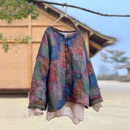 Johnature Women Chinese Style Ramie Parkas O-Neck Long Sleeve Button Coats 2025 Winter New Vintage Women Parkas