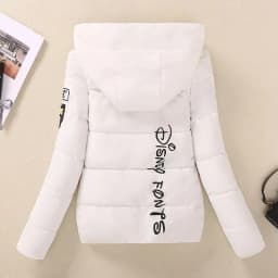 2025 Fashion Parkas Women's Short Cotton-padded Clothes Autumn Winter Student Thicken Hooded Jacket Warm Coats 6-colors 7-sizes