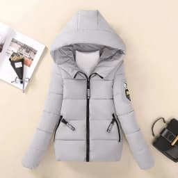 2025 Fashion Parkas Women's Short Cotton-padded Clothes Autumn Winter Student Thicken Hooded Jacket Warm Coats 6-colors 7-sizes