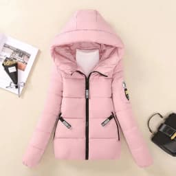 2025 Fashion Parkas Women's Short Cotton-padded Clothes Autumn Winter Student Thicken Hooded Jacket Warm Coats 6-colors 7-sizes