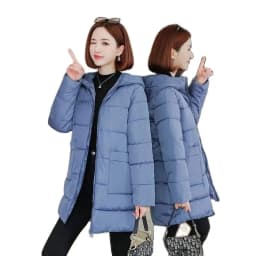 Winter Coat 2022 New Parka Female Mother Wear Cotton-Padded Jacket Women's Long And Fat MM Loose Thick Down Coat Hooded Size 6XL