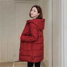 Winter Coat 2022 New Parka Female Mother Wear Cotton-Padded Jacket Women's Long And Fat MM Loose Thick Down Coat Hooded Size 6XL