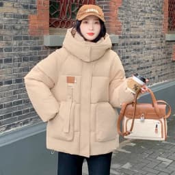 2025 Autumn Winter New Cotton Jacket Women's Korean Cotton-Padded Thicken Warm Hooded Parkas Short Coat Female Casual Ladies Top