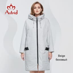Astrid 2022 Spring Women Parkas Oversize Long Loose Padded Down Coats Hooded Women's Jacket Fashion Outerwear Quilted AM-7561