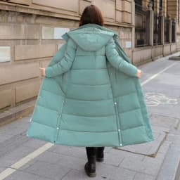 Women Parkas Long Coats Hooded Coat Maxi Autumn Casual Loose Thick Warm Outerwear Coat Jackets Elegant Splice Winter Jacket