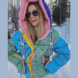 Casual Printed Thicken Cotton Coats Women Hooded Zipper Warm Drawstring Lady Jackets 2025 Winter Fashion Female Street Coat