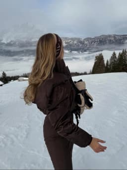 Cotton Padded Ski Jumpsuit Sets Women Zipper High Waist Windproof Outwear Wide Leg Snow 2025 Winter Sports Street Lady Skiwear
