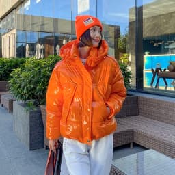 Candy Colors Hooded Glossy Cotton-padded Coat Women Short Warm Parkas 2026 Winter Casual Long Sleeve Cotton-clothes Outerwear