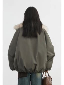 Korean Fashion Women 2025 New Black White Down Cotton Jacket Winter Long Sleeved Festival Versatile Cardigans Zipper Coat Casual