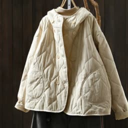 Johnature Women Vintage Hooded Parkas Button Winter Coats 2025 New Solid Color Patchwork Pockets Casual Soft Cotton Parkas