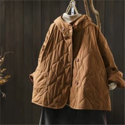 Johnature Women Vintage Hooded Parkas Button Winter Coats 2025 New Solid Color Patchwork Pockets Casual Soft Cotton Parkas