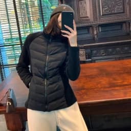 Slim Fit Splice Style Sporty Lightweight Cotton Jacket Women's Inner Polyester Filling Stand Collar Outdoor Winter Coat