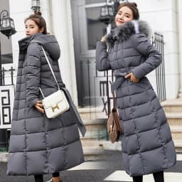Women Winter Long Cotton Coat 2025 New Women Big Fur Collar Parkas  Korean Loose Belt Slim Jacket Down Cotton Coat Women Outwear
