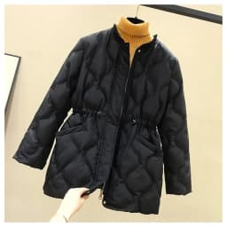 2025 New Women Warm Thicken Cotton Coat Korean Loose Waist Down Cotton Jacket Women Winter Windproof Jacket Women Parka Outwear