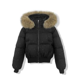 ZAROY Fur Collar Hooded Women Jacket Fashion Rhinestone Winter Warm Thick Padded Cotton Puffer Coat Streetwear Outerwear пальто