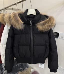 ZAROY Women Winter Jacket Bling Rhinestone Fur Collar Hooded Zipper Warm Thick Cotton Short Coat Streetwear Padded Outerwear