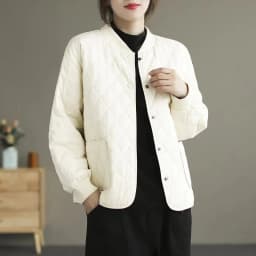 Spring New Women Clothing Fashion Long Sleeve Pockets Slim Fit Thin Quilted Jacket Light weight Short Jacket Women Cotton Jacket