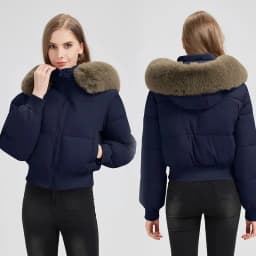Winter 2026 New Women's European American Style Coat Down Cotton-padded Female Short Waist Jacket Short Fashion Loose Overwear