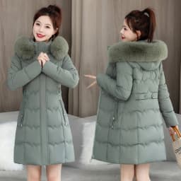 Women's Winter Parka Coat 2025 Hooded Korean Version Lady Down Cotton Jacket Warm Temperament Ladies Cotton Padded Outerwear