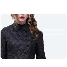 Autumn Winter Women Short Lace Doll Collar With High-grade Thin Slim Waist Cotton-padded Coat Female Down Cotton-padded Jacket
