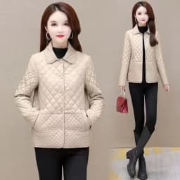 2025 Autumn Winter New Middle-aged Mother's Women Parkas Short Down Cotton Jacket Female Thin Loose Cotton Padded Parka Outwear