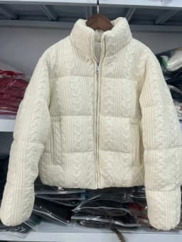 Women's Luxury Winter Wide-waisted Beige Wine Red Padded Coats Ladies Elegant High Quality Knitted Thicken Warm Jackets Parkas