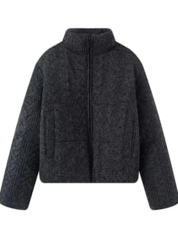 Women's Luxury Winter Wide-waisted Beige Wine Red Padded Coats Ladies Elegant High Quality Knitted Thicken Warm Jackets Parkas