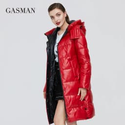 GASMAN 2022 New high quality fashion down parka Women's winter jacket women's coat outwear Female puffer hooded thick jacket 018