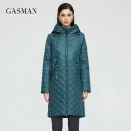 GASMAN New Women coat Trench women's spring jackets 2022 fashion casual long big size parka Female Outerwear ladies jacket 81865