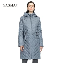 GASMAN New Women coat Trench women's spring jackets 2022 fashion casual long big size parka Female Outerwear ladies jacket 81865