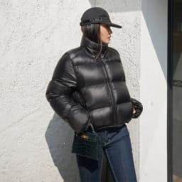 Winter Clothes Women Warm Cropped Jacket Y2K Luxury Design Windproof Coat Thick Parkas Long Sleeve Top Puffer Jacket Black Brown