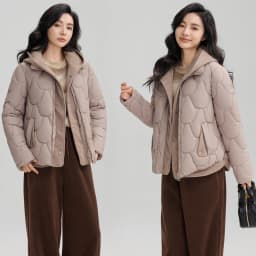 Winter New Fashion Cotton-Padded Jacket Women Small Slim Hooded Solid Parkas Girls Warm Coat Down Sustans Jackets Overcoat